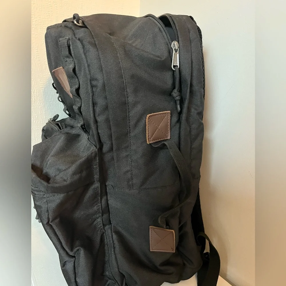 Brixton Canvas Tactical Black and Tan Backpack Full Sized Adjustable Briefcase